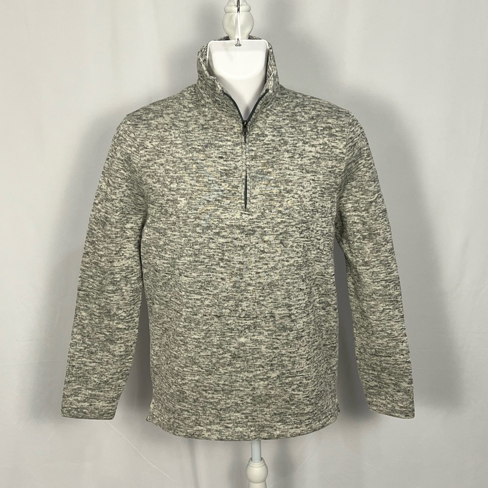 Beverly Hills Polo Club Heathered Gray and Slate Crew